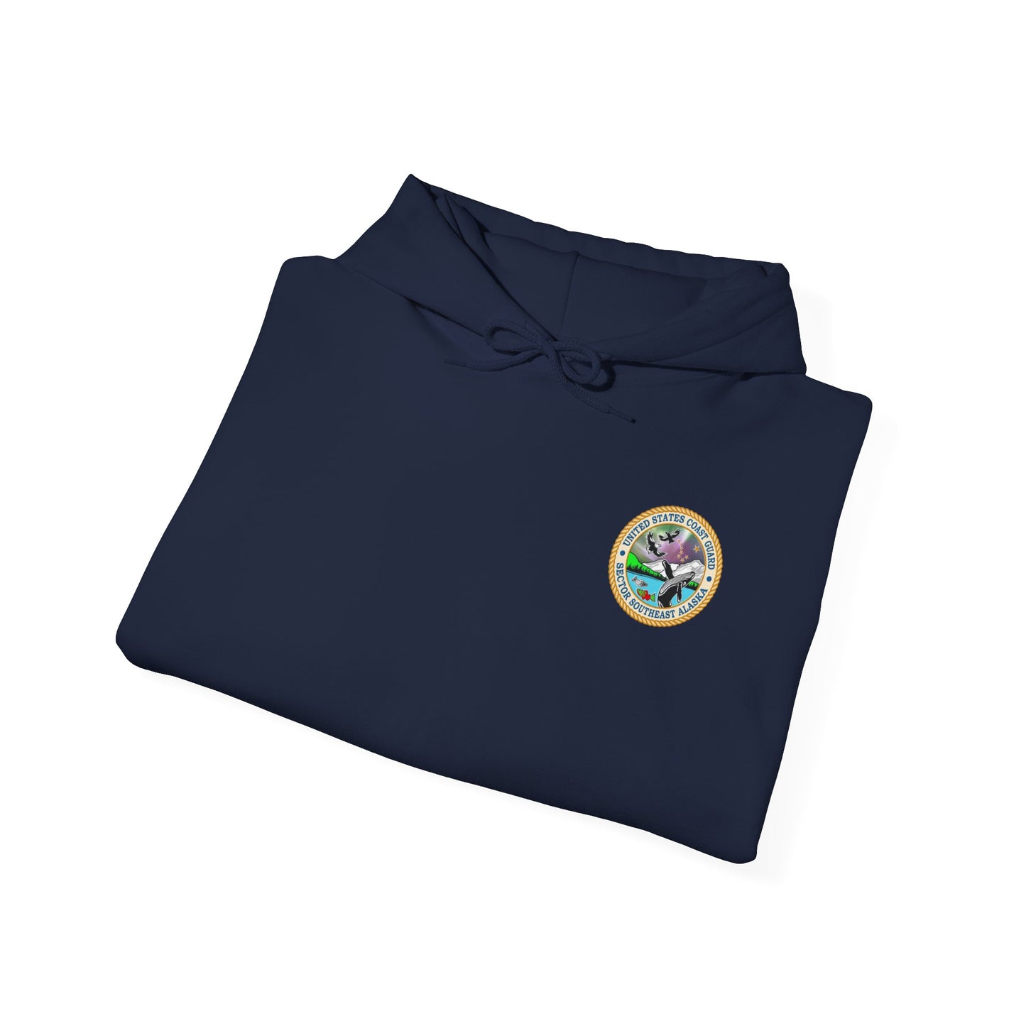 Sector SEAK Coast Guard Unisex Heavy Blend Hoodie – Front Emblem + Back Emblem