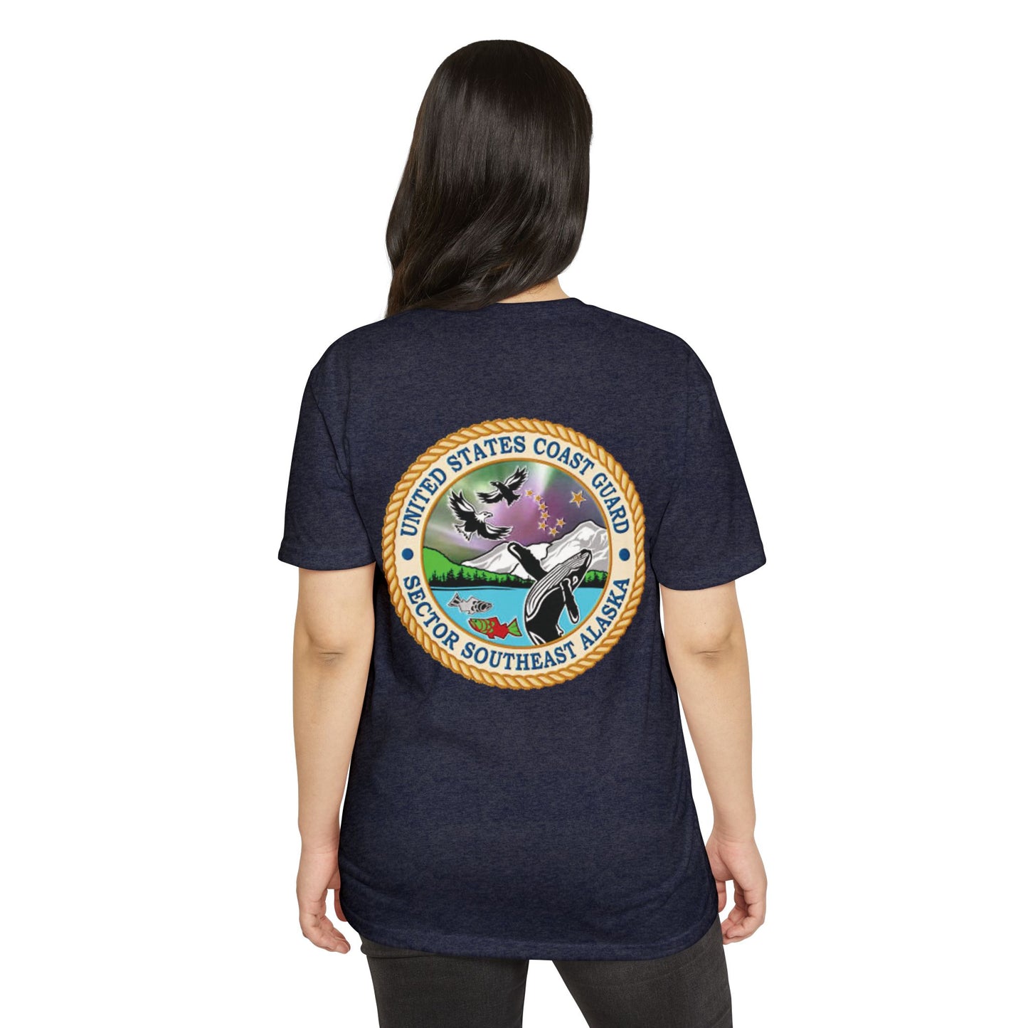 Sector SEAK Coast Guard Unisex Luxury T-Shirt – Back Emblem