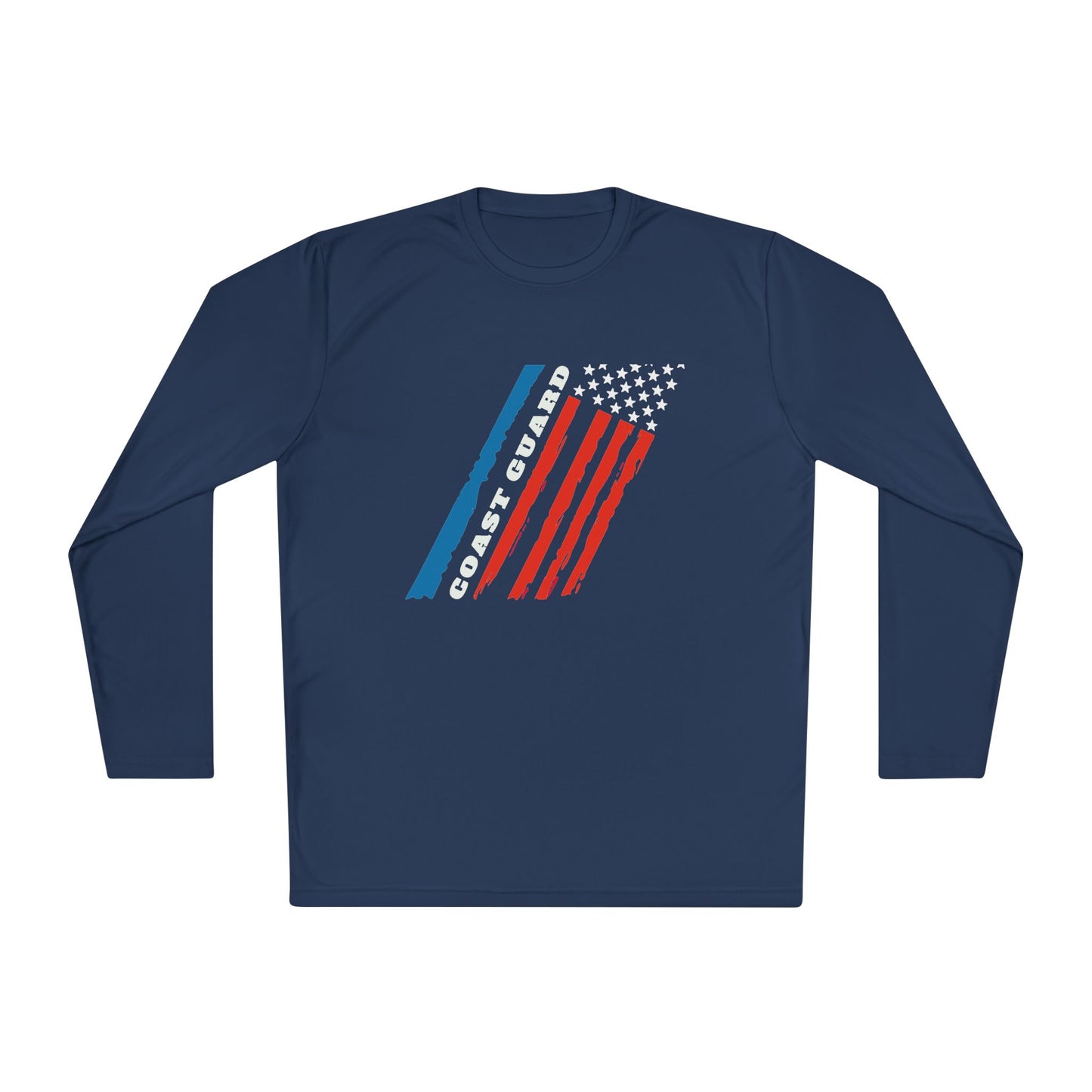 Coast Guard Stars and Stripes Adult Long Sleeve Tee