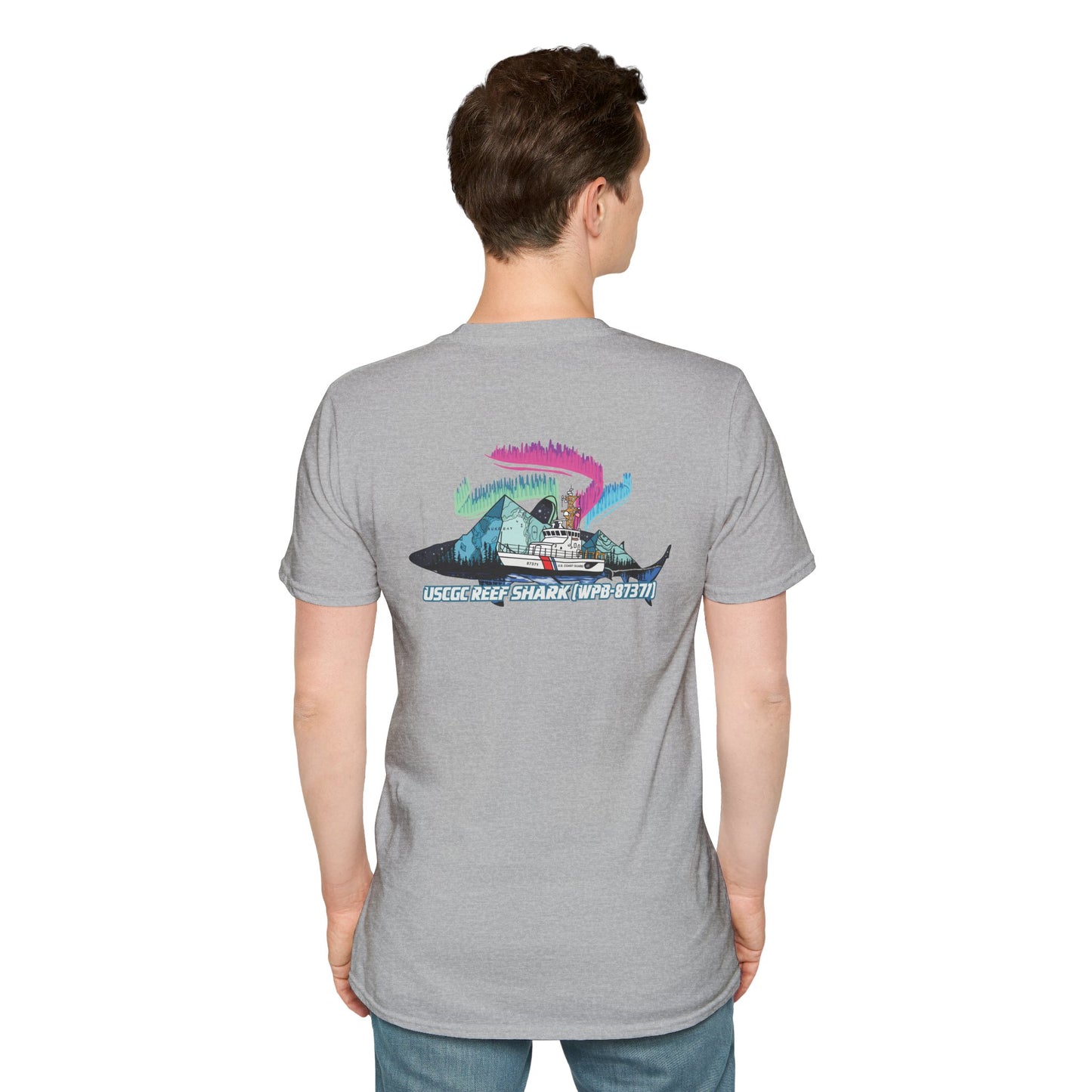 Unisex Softstyle T-Shirt - USCG Reef Shark Graphic Tee
