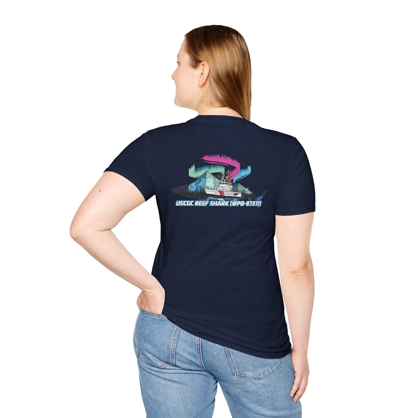 Unisex Softstyle T-Shirt - USCG Reef Shark Graphic Tee