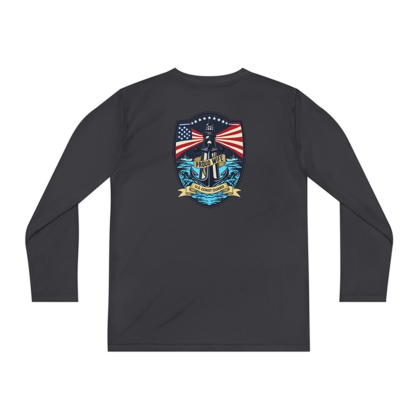 Harbor Shield Personalized Youth Long Sleeve Competitor Tee