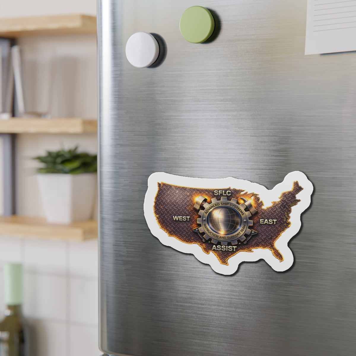 US Map Die-Cut Magnet — SFLC Assist