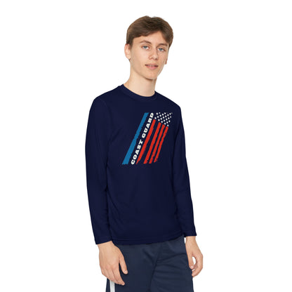 Coast Guard Stars and Stripes Youth Long Sleeve Competitor Tee