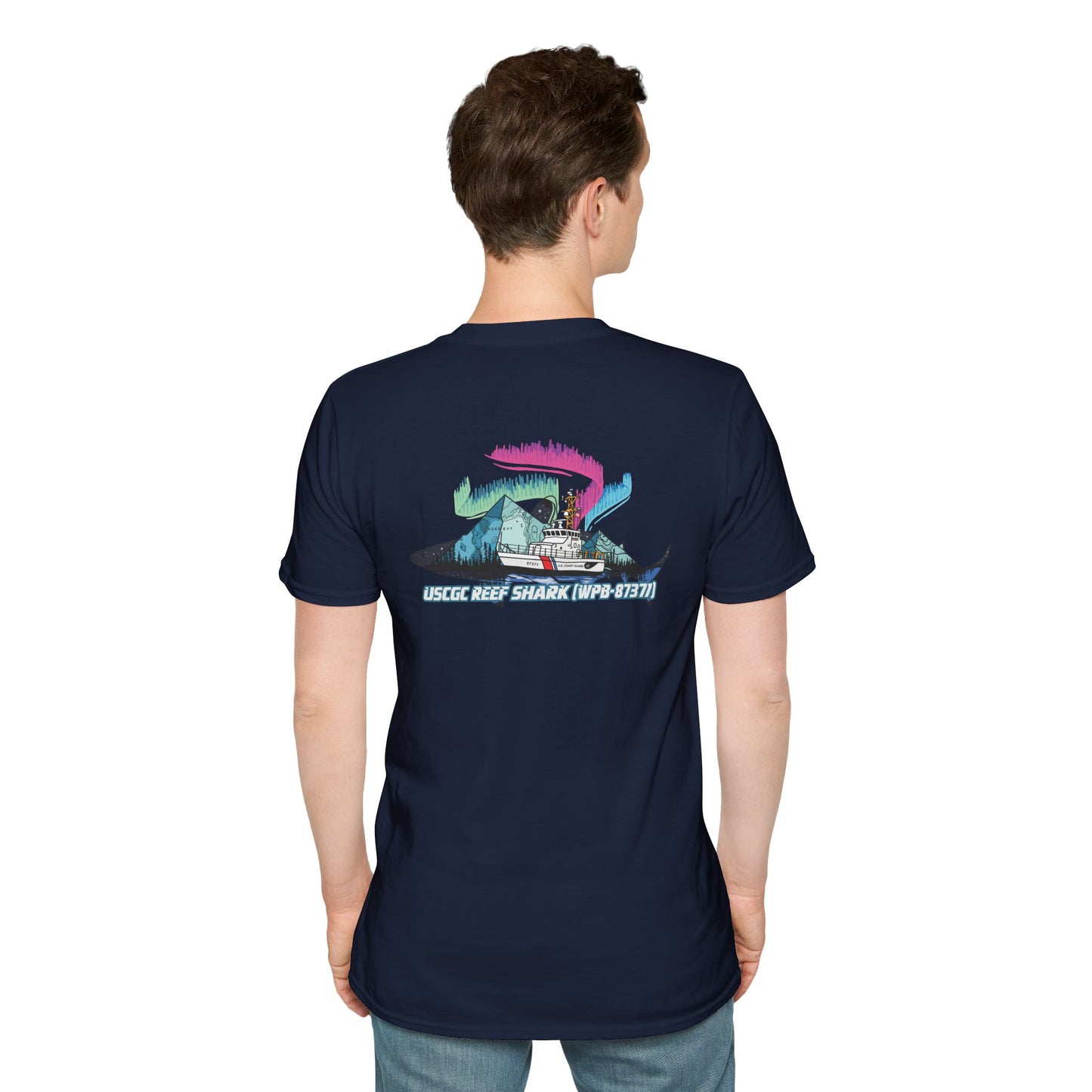 Unisex Softstyle T-Shirt - USCG Reef Shark Graphic Tee