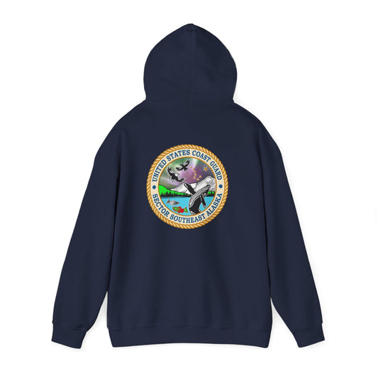 Sector SEAK Coast Guard Unisex Heavy Blend Hoodie –Back Emblem