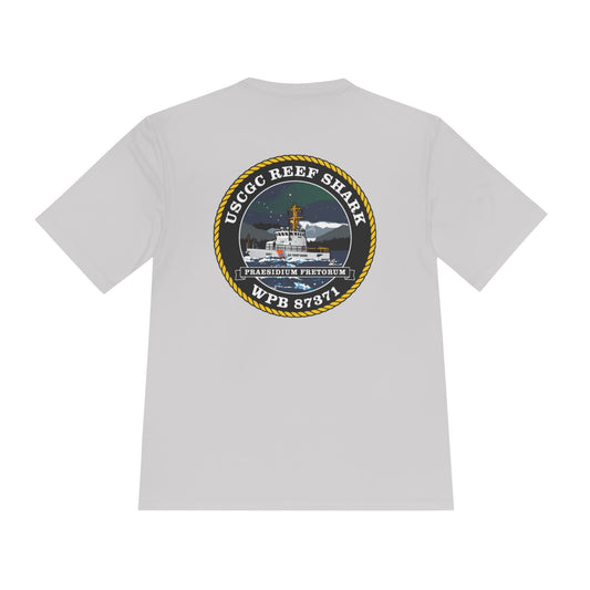 Crest Emblem Unisex Moisture Wicking Tee - USCG Reef Shark
