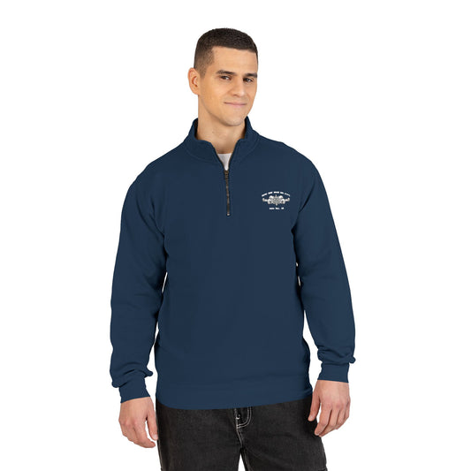 Crest Emblem Quarter-Zip Sweatshirt - USCGC Reef Shark