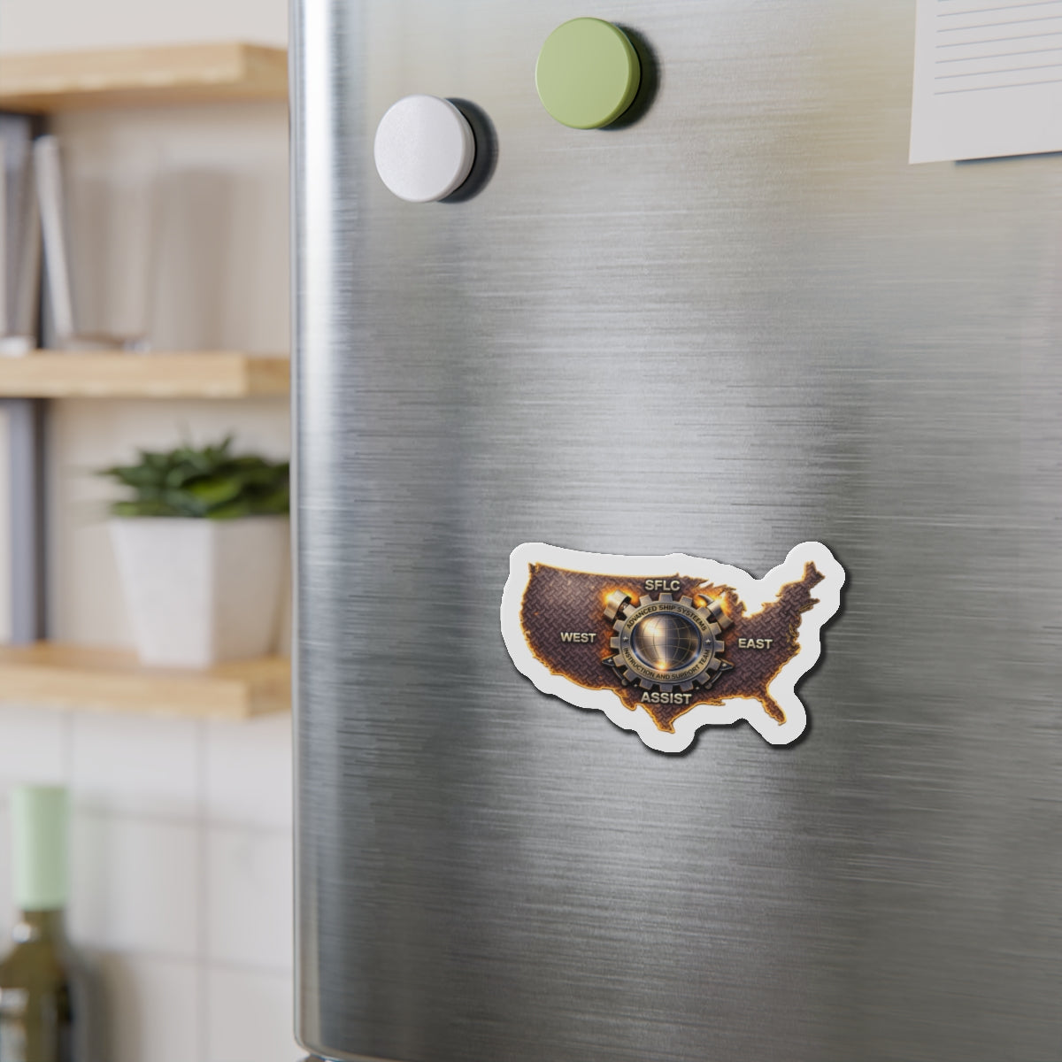 US Map Die-Cut Magnet — SFLC Assist
