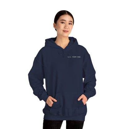 Sector SEAK Coast Guard Unisex Heavy Blend Hoodie– Front Logo + Back Emblem