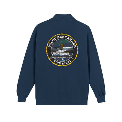 Crest Emblem Quarter-Zip Sweatshirt - USCGC Reef Shark