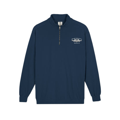 Crest Emblem Quarter-Zip Sweatshirt - USCGC Reef Shark
