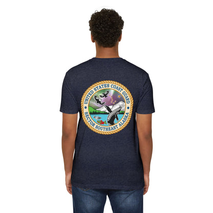 Sector SEAK Coast Guard Unisex Luxury T-Shirt – Back Emblem