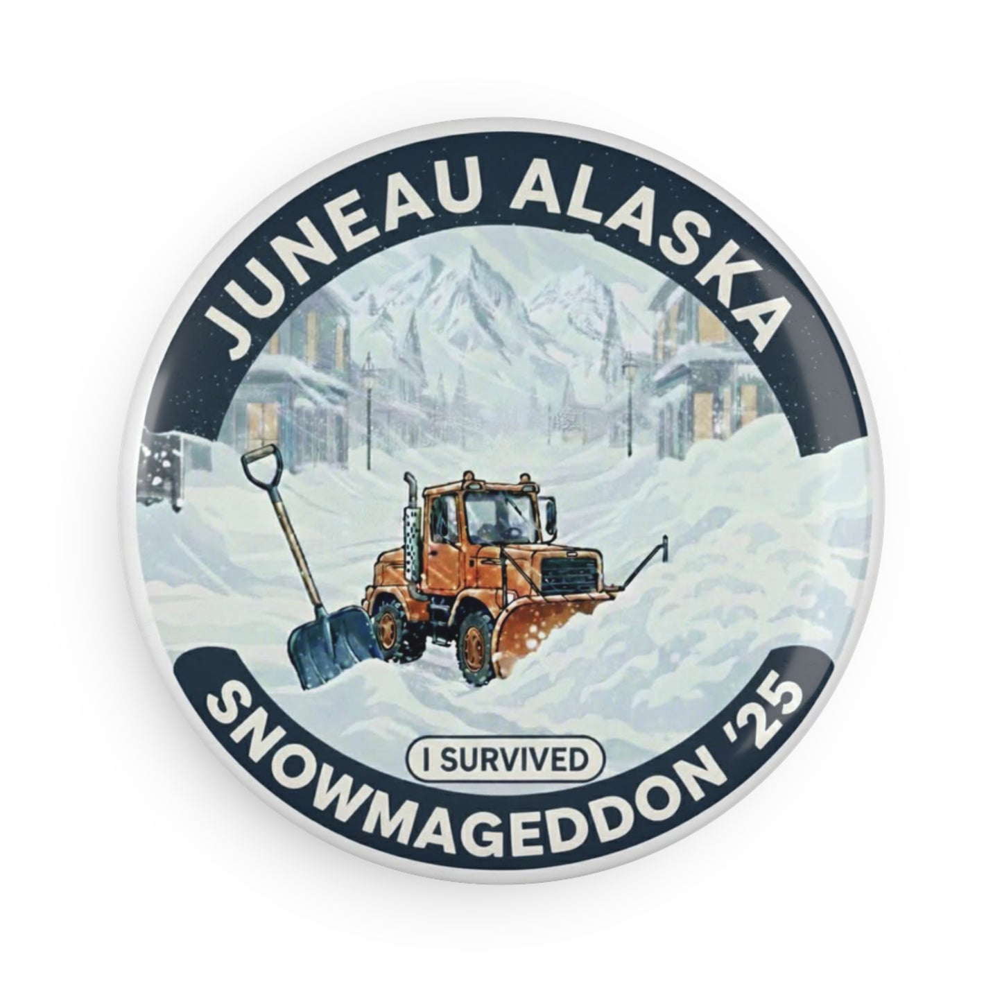 Snowmageddon '25 Round Magnet