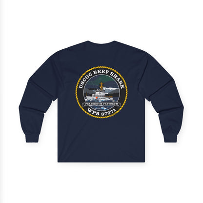 Crest Emblem Unisex Ultra Cotton Long Sleeve Tee - USCG Reef Shark