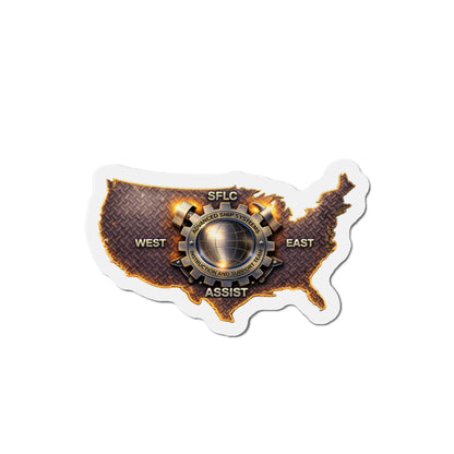 US Map Die-Cut Magnet — SFLC Assist