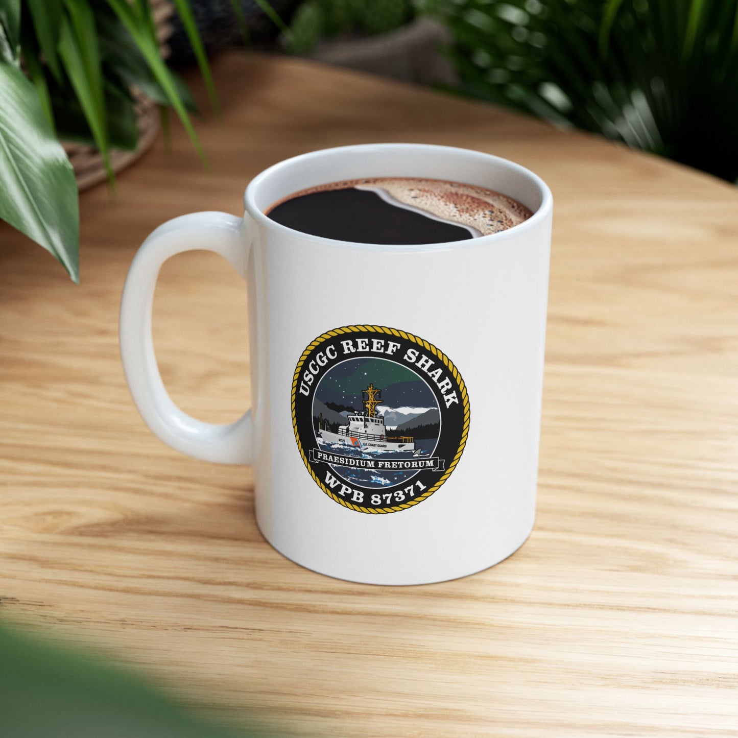 Crest Emblem Coffee Cup