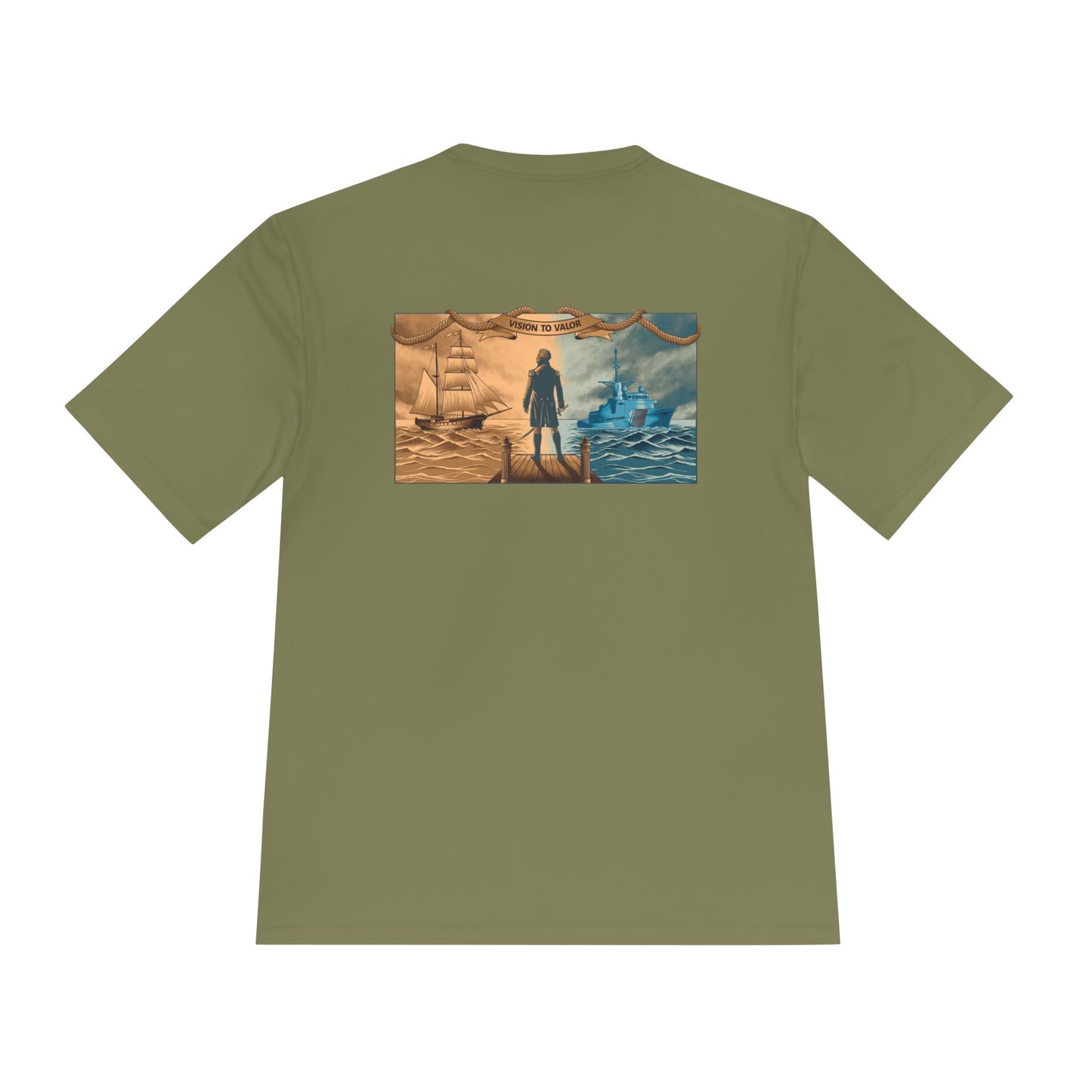 Alexander Hamilton: Vision to Valor Adult Sweat Wicking Short Wicking Sleeve Tee