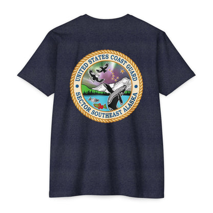 Sector SEAK Coast Guard Unisex Luxury T-Shirt – Front Logo + Back Emblem