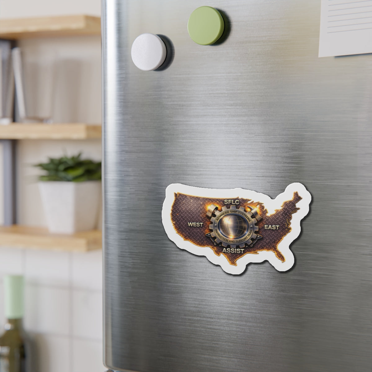US Map Die-Cut Magnet — SFLC Assist