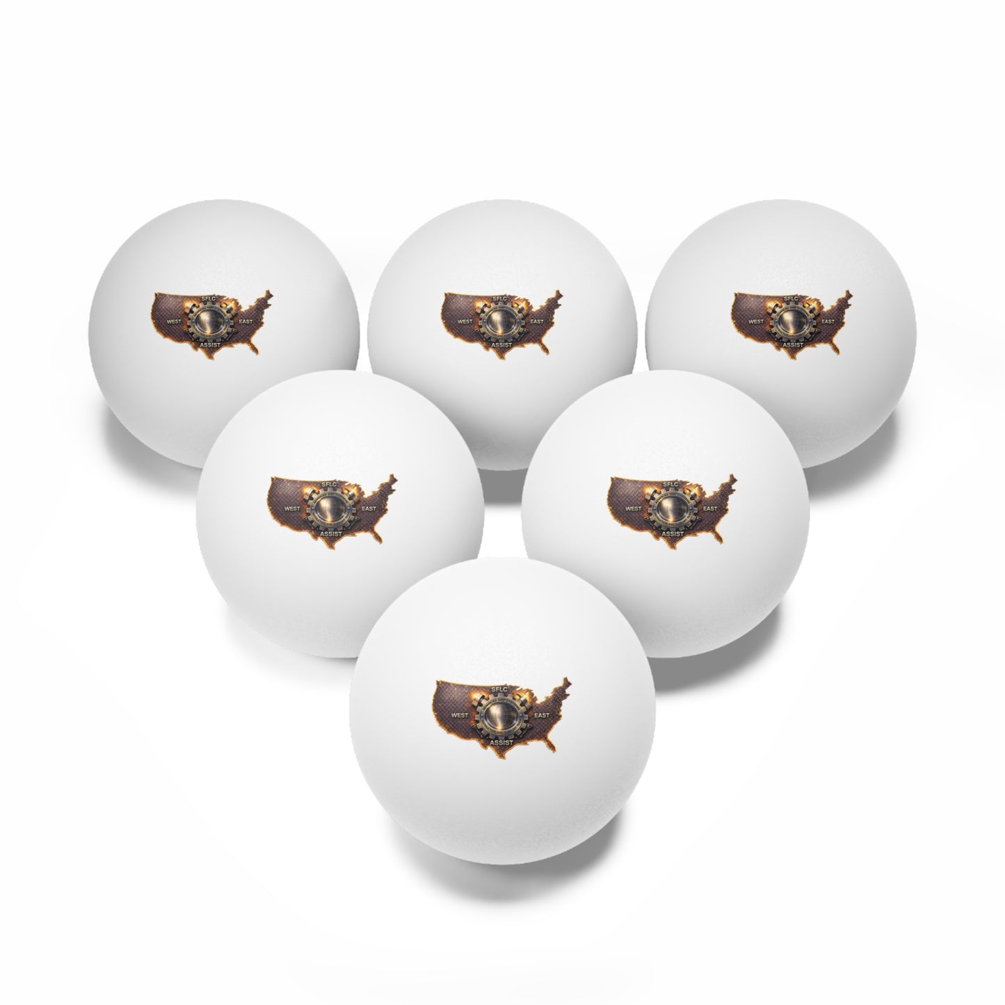 SFLC ASSIST Ping Pong Balls (6 Pack)